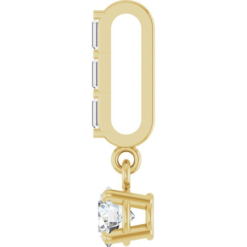 14K Yellow 1/4 CTW Natural Diamond Pendant