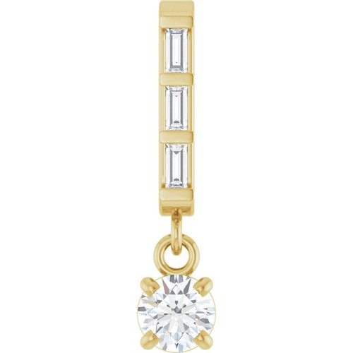 14K Yellow 1/5 CTW Natural Diamond Pendant