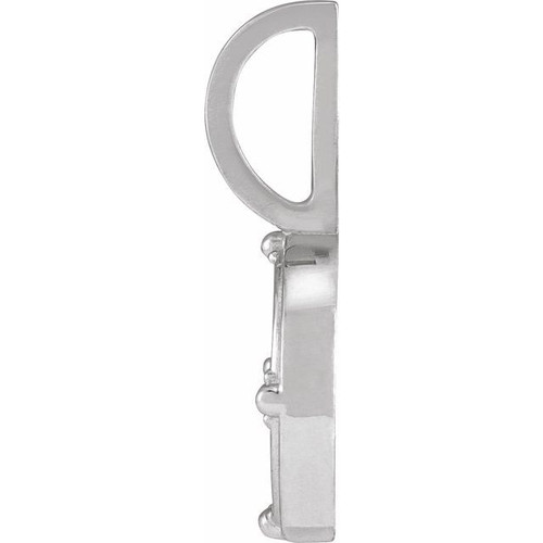 Platinum .015 CT Natural Diamond Air Element Charm/Pendant

