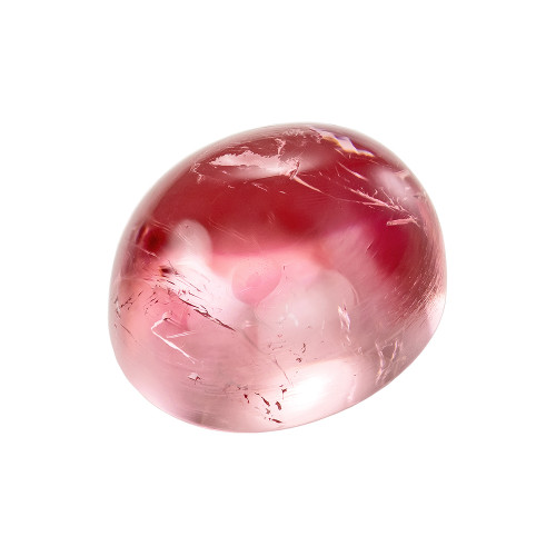 2.16 Carat Pink Tourmaline Cabochon Cut Gemstone, 7.6x6.4mm size | AfricaGems