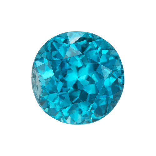 2.59 Blue Zircon Round 7.4 x 7.4 mm