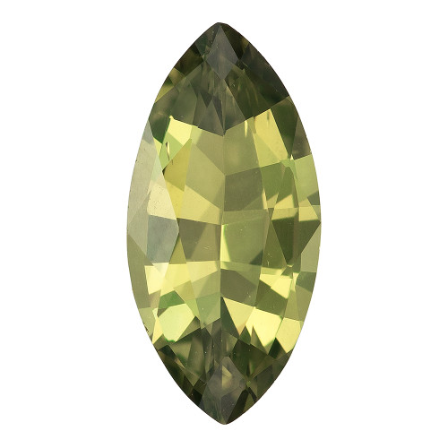 1.87 Carat Green Sapphire Gem, Marquise Cut, 11.9 x 5.8 mm