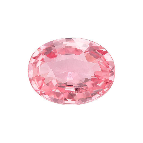 1.18 Carat Padparadscha Sapphire Gem, Oval Shape, 7.57 x 5.85 x 3.13 mm