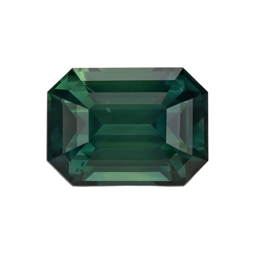 2.13 Blue Green Sapphire Emerald 7.9 x 5.8 mm