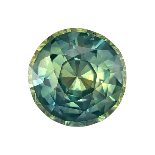 2.07 Bicolor Sapphire Round 7.9 x 7.9 mm