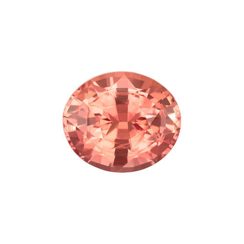0.78 Padparadscha Sapphire Oval 5.76 x 4.95 x 3.47 mm
