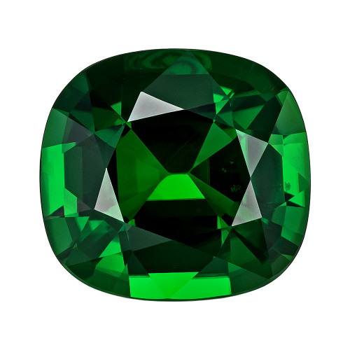 3.38 Green Tourmaline Cushion 10.12 x 9.45 x 5.72 mm