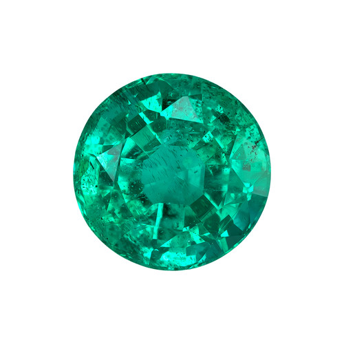 1.42 Green Emerald Round 7.1 x 7.1 mm