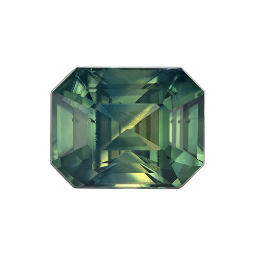 2.05 Bicolor Sapphire Emerald 7.5 x 5.9 mm