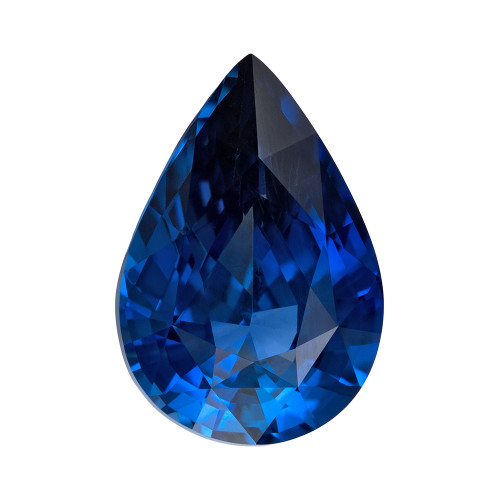 2.57 Blue Sapphire Pear 10.09 x 6.9 x 5.09 mm