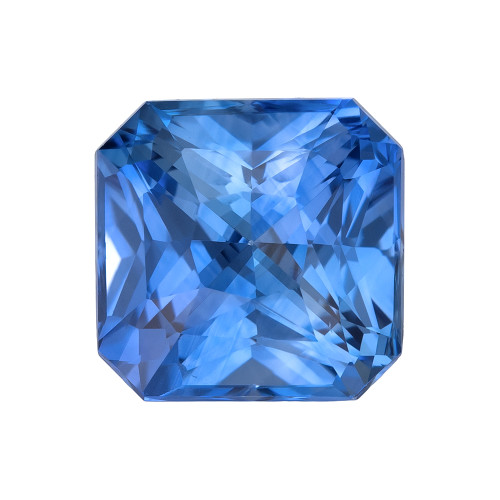 3 Blue Sapphire Radiant 7.79 x 7.64 x 5.36 mm