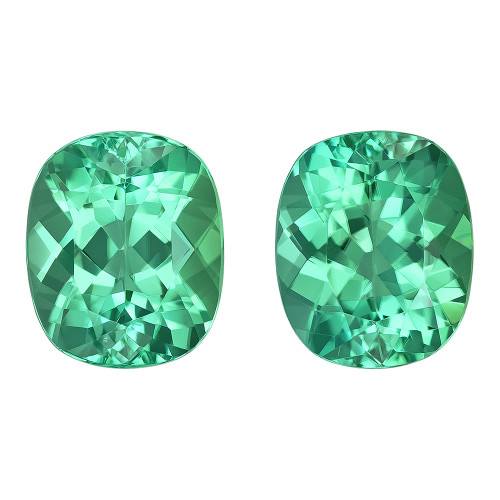 2.41 Green Tourmaline Cushion 7.2 x 6 mm