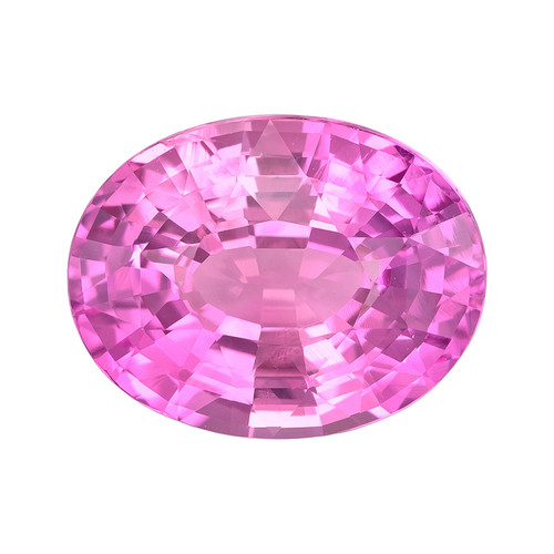3 Pink Sapphire Oval 9.66 x 7.54 x 4.99 mm