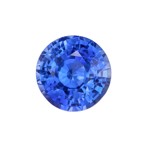 1.17 Carat Vivid Medium Rich Blue Sapphire Gem, Round Shape, 6.1 mm | $1,761