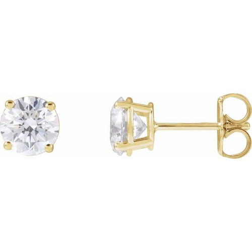 14 Karat Yellow Gold 0.50 Carat Diamond Earrings......