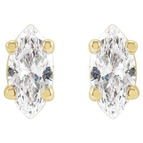 14K Yellow 1/4 CTW Natural Diamond Earrings