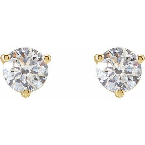14K Yellow 1/2 CTW Lab-Grown Diamond Earrings