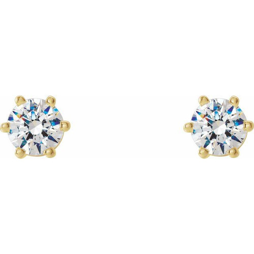 14K Yellow 1/3 CTW Natural Diamond Stud Earrings