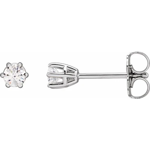 Platinum 1/5 CTW Natural Diamond Stud Earrings....