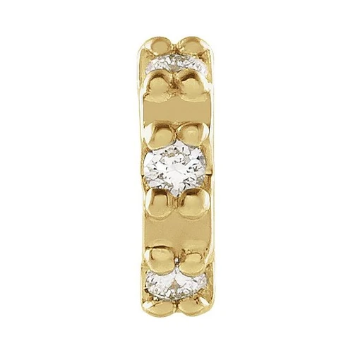 14K Yellow .02 CTW Natural Diamond Earring