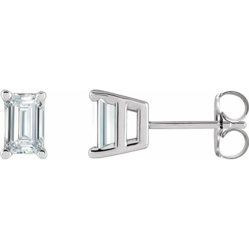 14K White 1 CTW Natural Diamond Earrings