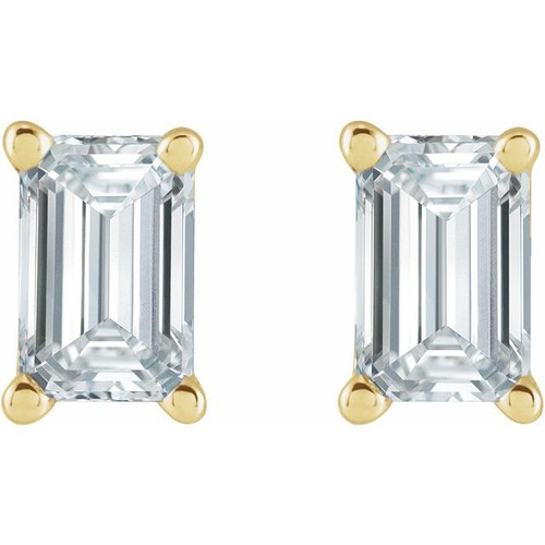 14K Yellow 1 CTW Natural Diamond Earrings
