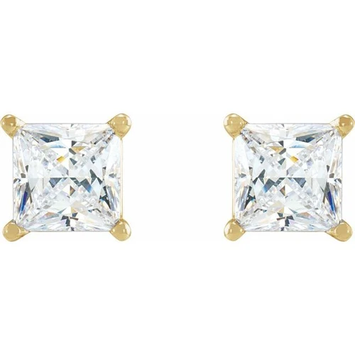 14K Yellow 1/6 CTW Natural Diamond Earrings