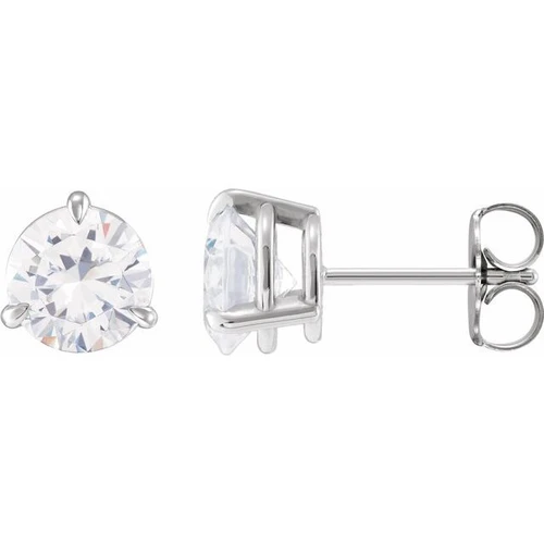 Sterling Silver 3/8 CTW Natural Diamond Earrings