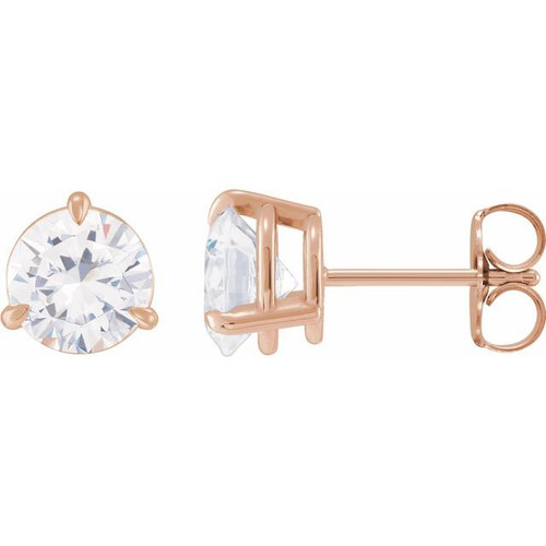 14K Rose 1/5 CTW Natural Diamond Earrings