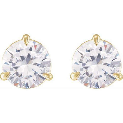 14K Yellow 3/8 CTW Natural Diamond Earrings