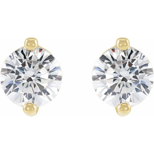 14K Yellow 3/8 CTW Natural Diamond Stud Earrings