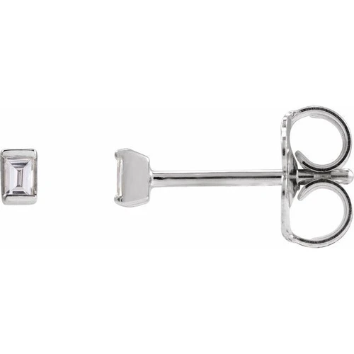14K White .05 CTW Natural Diamond Stud Earrings