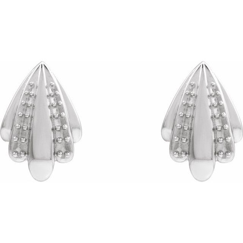 14K White 1/5 CTW Natural Diamond Earrings