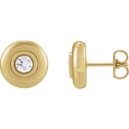 14K Yellow 1/2 CTW Lab-Grown Diamond Earrings