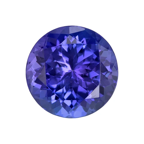 2.04 Blue Purple Tanzanite Round 8 x 8 mm