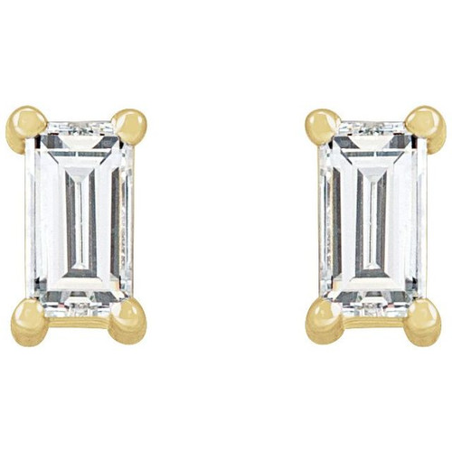 14K Yellow 1/5 CTW Natural Diamond Stud Earrings