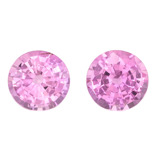 0.88 Pink Sapphire Round 4.5 x 4.5 mm