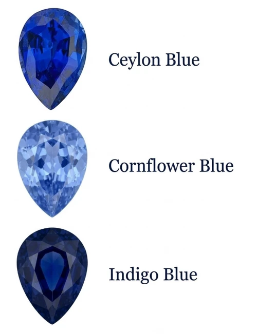 Chatham Lab Created Indigo Blue Sapphire Gemstone – Pear Cut – GEM Grade