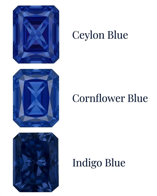 Chatham Lab Created Indigo Blue Sapphire Gemstone – Octagon Radiant Cut – GEM Grade