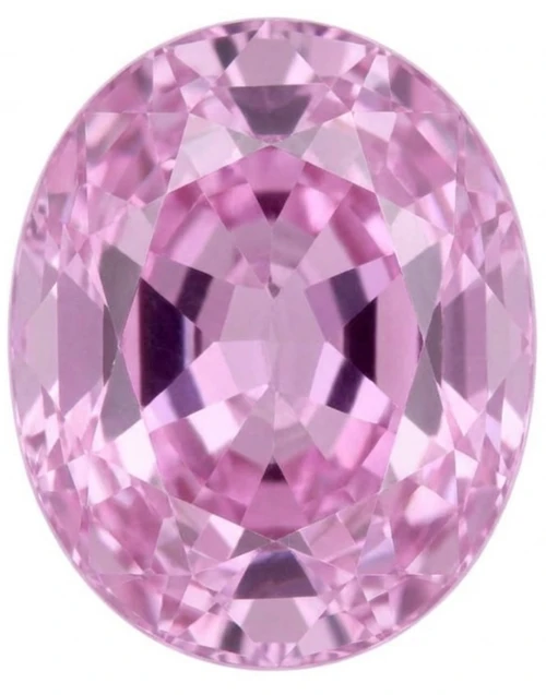 Chatham Lab Created Baby Pink Sapphire Gemstone – Oval Cut – GEM Grade