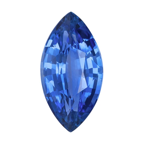 1.76 Carat Sapphire Gemstone – Marquise Cut, Vivid Rich Blue Color