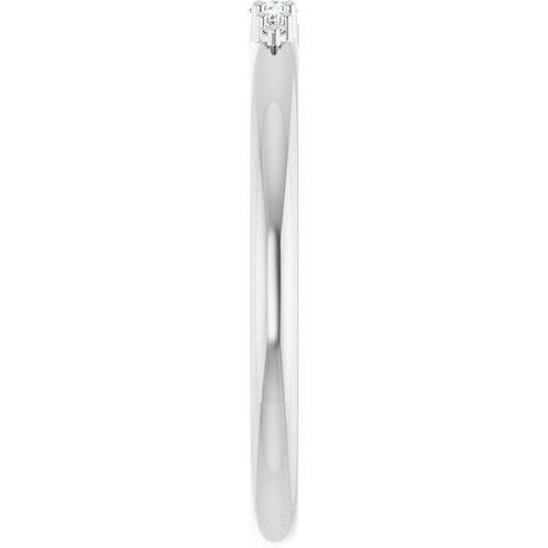 Sterling Silver .05 CTW Natural Diamond Graduated Stackable Ring