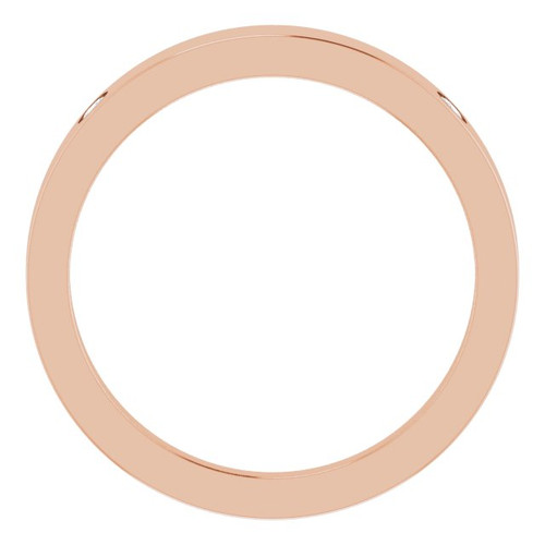 14K Rose .05 Natural Diamond Engravable Ring