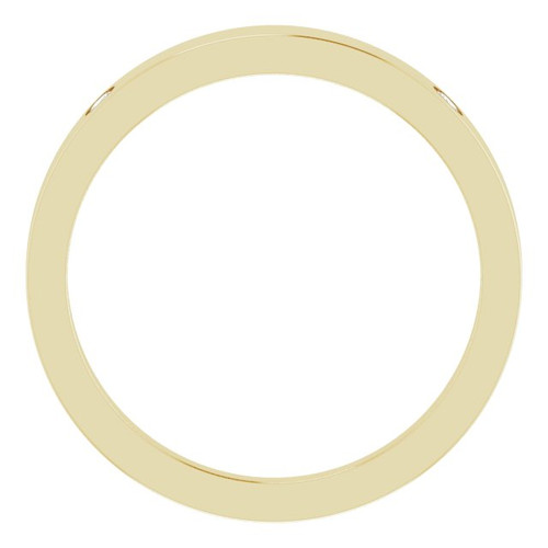 14K Yellow .05 Natural Diamond Engravable Ring