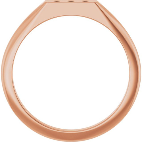 14K Rose .02 CTW Natural Diamond Three-Stone Ring