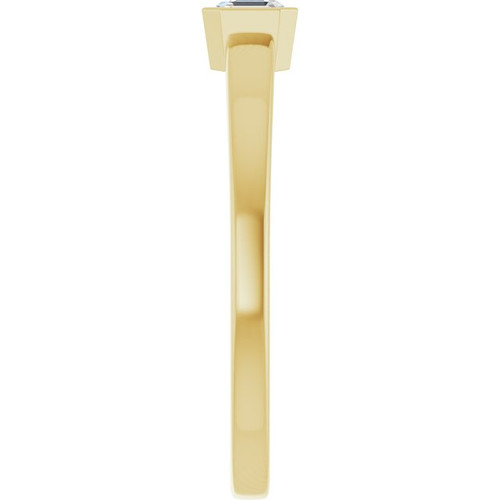 14K Yellow 1/4 CT Lab-Grown Diamond Ring
