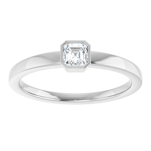 Platinum 1/4 CT Lab-Grown Diamond Ring