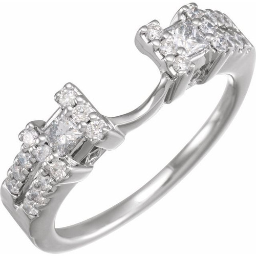 Diamond Ring in 14 Karat  Gold 0.50 Carat Diamond Ring Enhancer Size 7