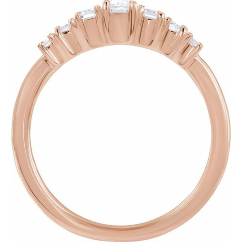 14K Rose 1/2 CTW Lab-Grown Diamond Ring