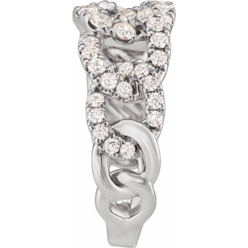 14K White 1 CTW Lab-Grown Diamond Ring